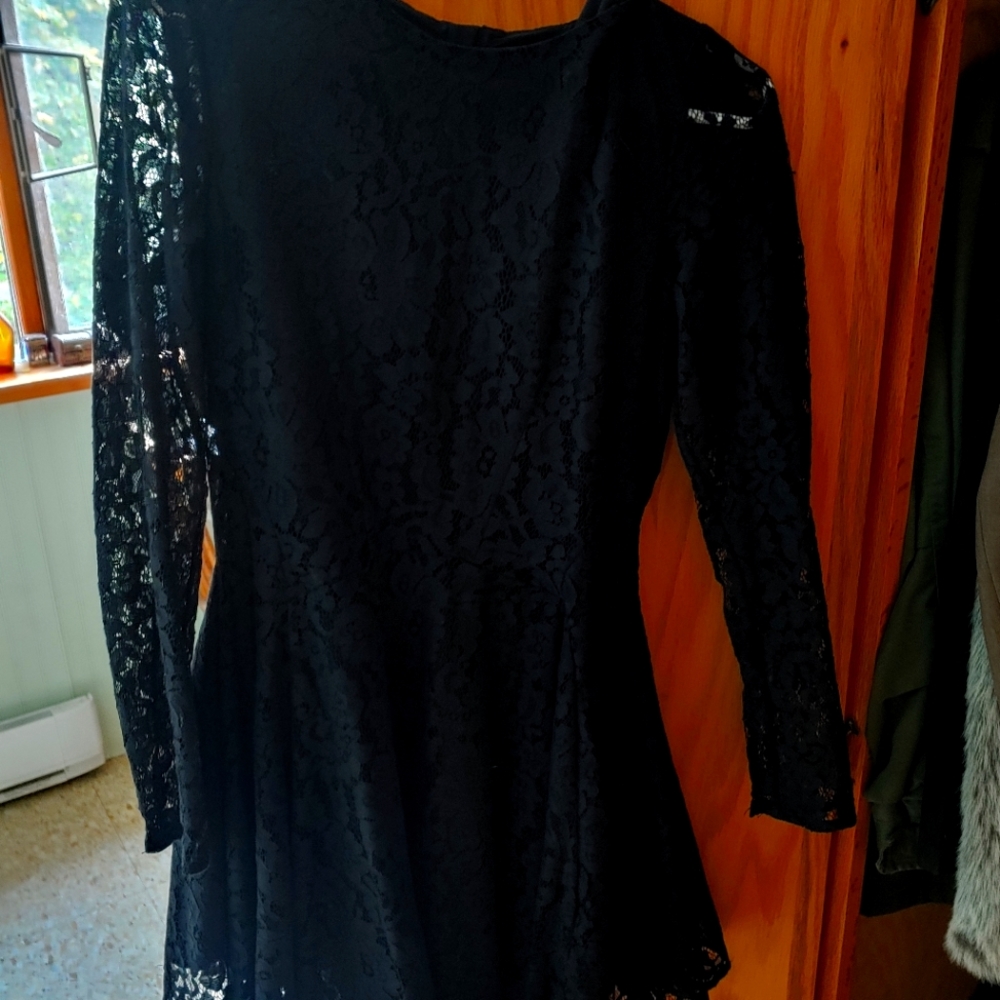 Black lace dress